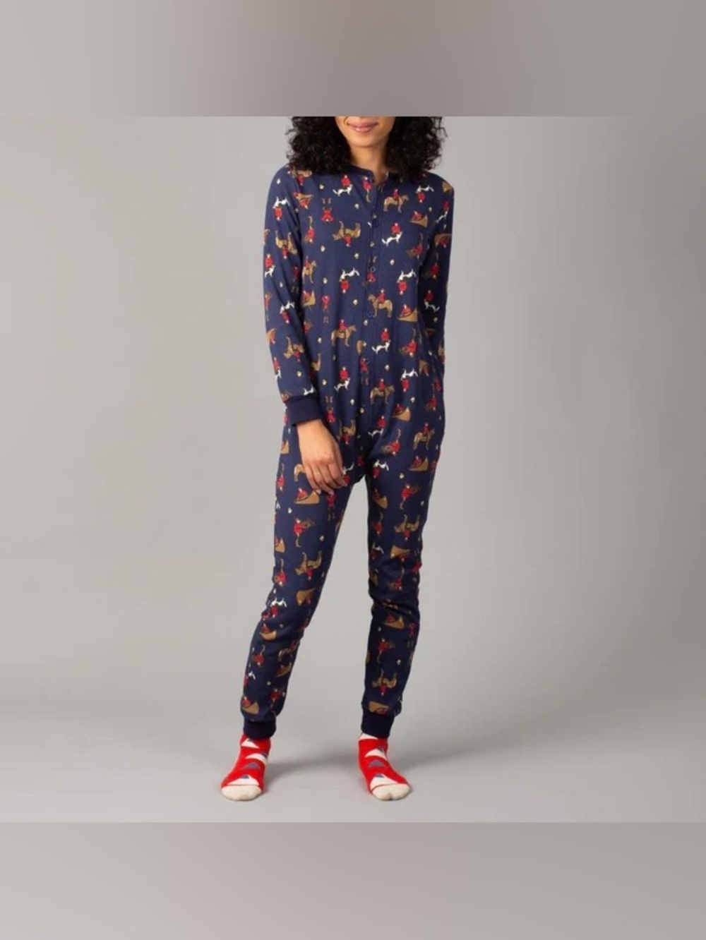 ARBORIST - Unisex Adult Onesie (Allover RCMP Action Mountie print) Adult Small